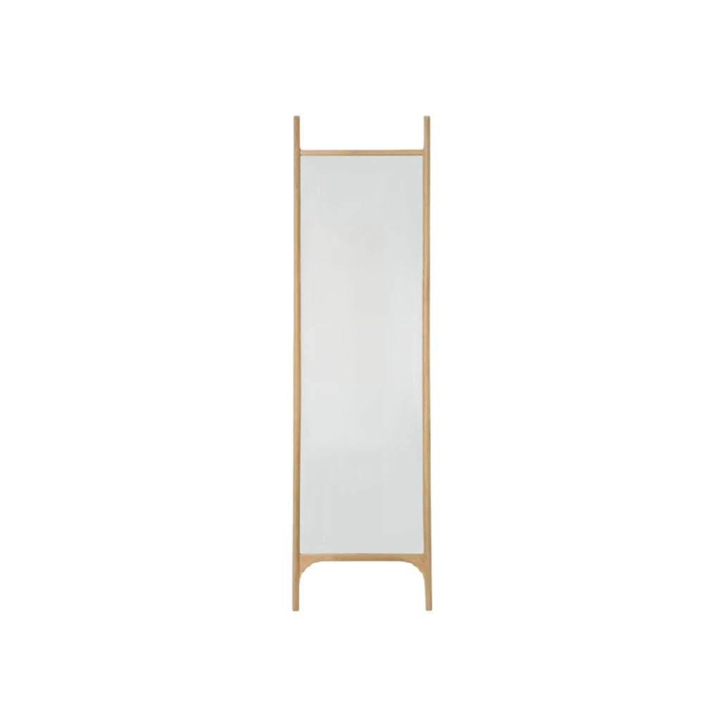 Modern Standing Mirror with Wooden Frame - Full-Length Mirror for Home Decor